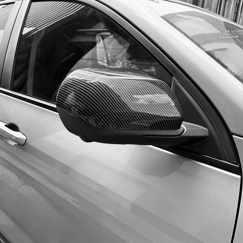 Exterior Accessories Carbon Fiber Black Rearview Mirror Decoration Cover Trim For Chevrolet Equinox 2025 2026 Car Supplies view 3