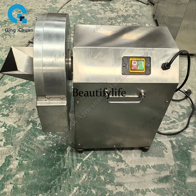 81Multi-functional Ginger Shredding Machine 100-200㎏/h Commercial Spot Garlic Shredded Bamboo Shoots Ginger Shredding Machine