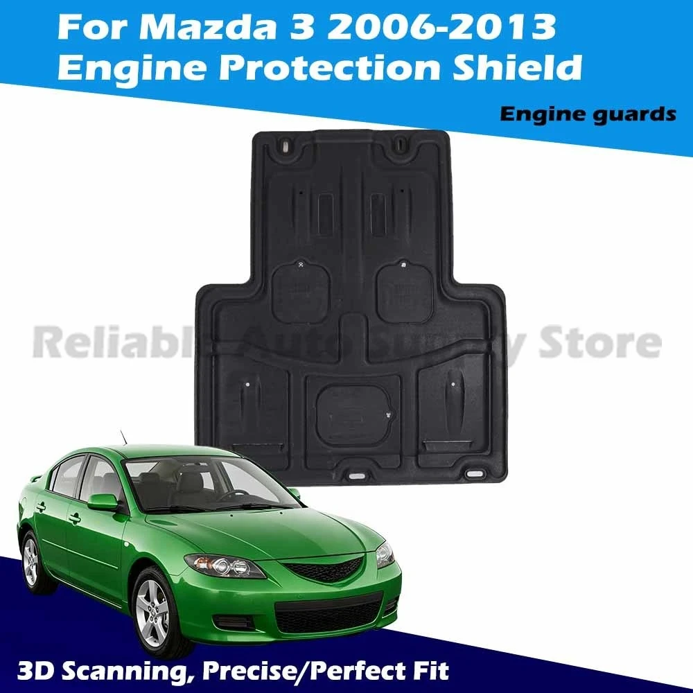 

3D Printed High Quality Impact Resistant Engine Under Cover Plate Precise Fit for Car Protection For Mazda 3 2006-2013