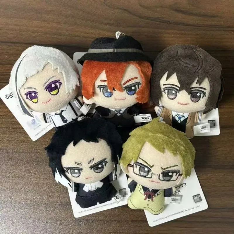 NEW Anime Bungou Stray Dogs Dostoyevsky 10cm Plush Doll Toy pendant Nakahara Chuya Osamu Dazai Soft Stuffed Toys Backpack Charm