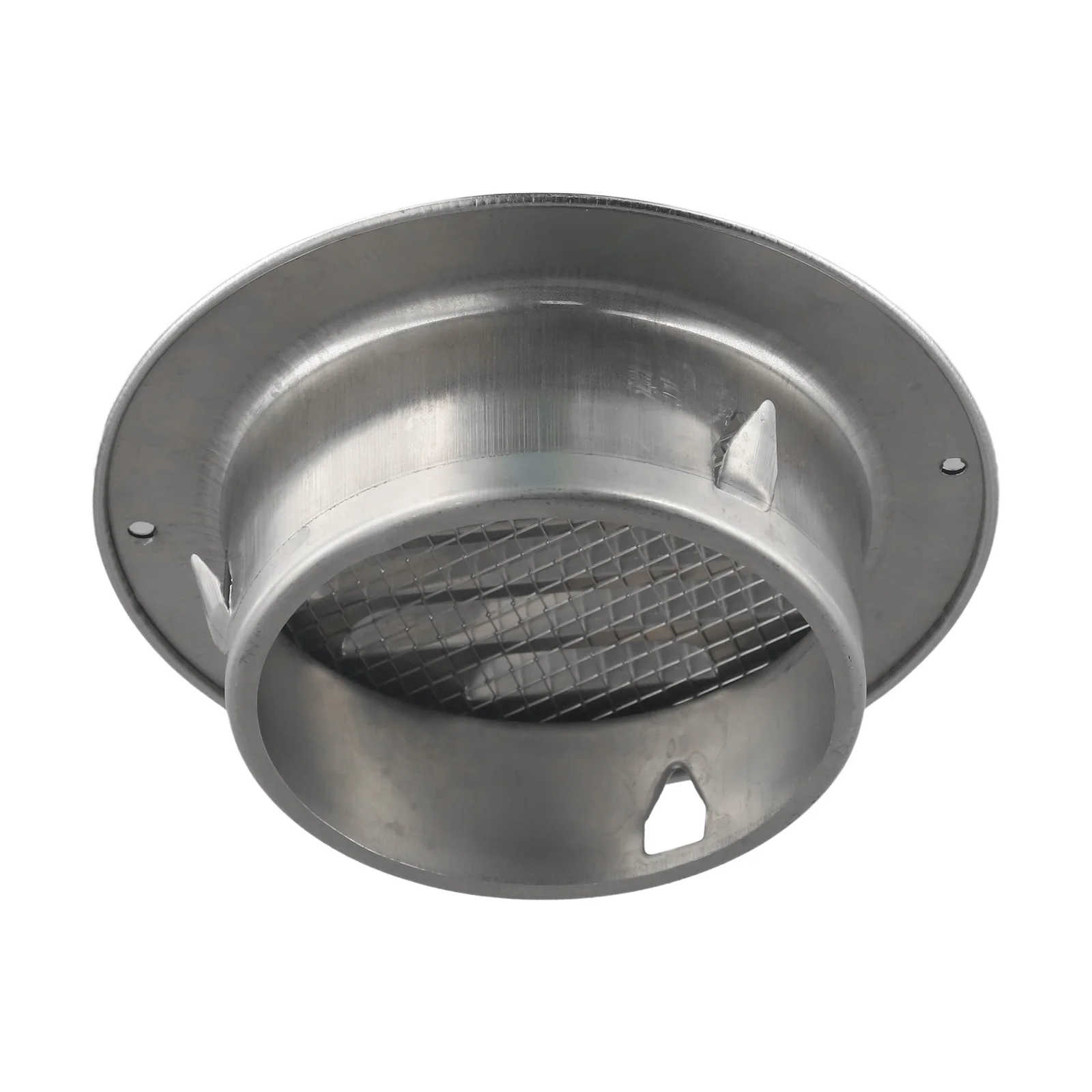 Exterior Circular Vent Grille for Wall Mounted Ducts Made from Rust Proof Stainless Steel with Precision Cut Mesh Opening