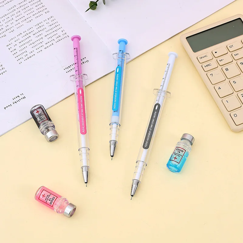 6 قطعة قلم جل حبر أسود جديد 0.38 مللي متر قلم توقيع مكتب رفيع لوازم مكتبية