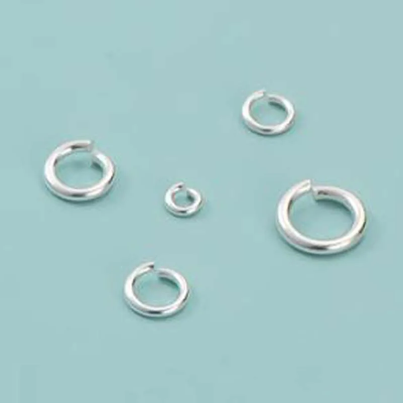 10pcs Authentic 925 Sterling Silver Open Jump Rings