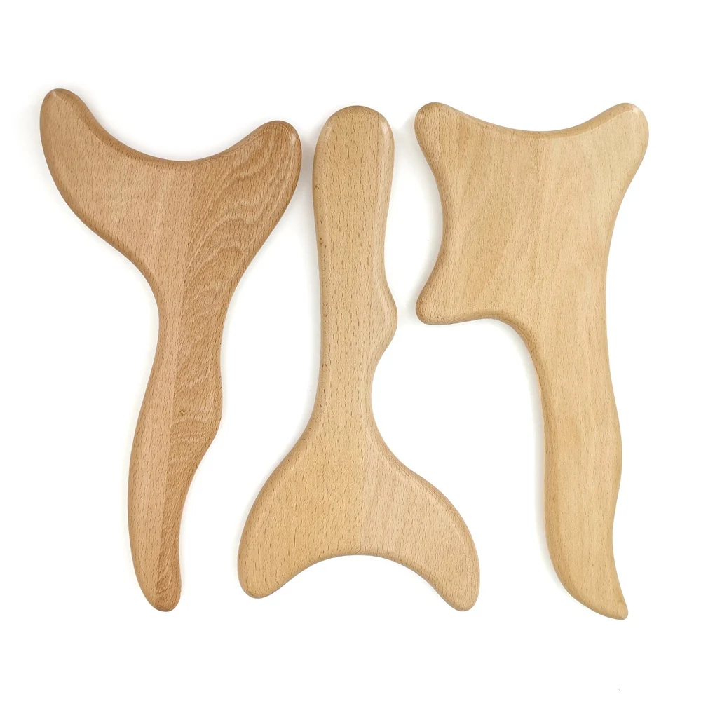 

Beech Scraping Board Wooden Guasha Massage Scraper Tool Pressure Therapy For Back Neck Acupuncture Board Body Meridian Dredge