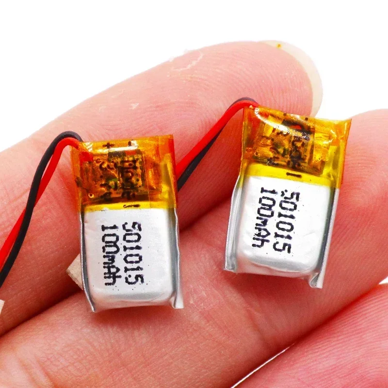 1-10pcs 3.7v 100mAh Lithium Li-Polymer LiPo Rechargeable Battery For DIY Mp3 Headphone Bluetooth Recorder Headset 501015