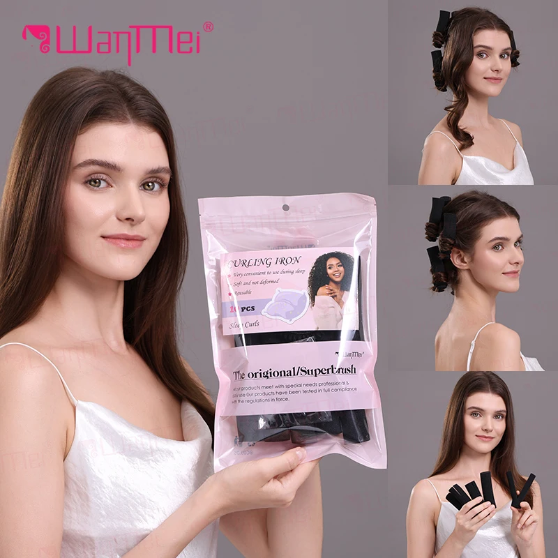 No Heat Sponge Sleep Hair Curlers 21pcs Kit with Mesh Cap For Big Voluminous Waves & Curls Damage Hair Rollers Set for Women