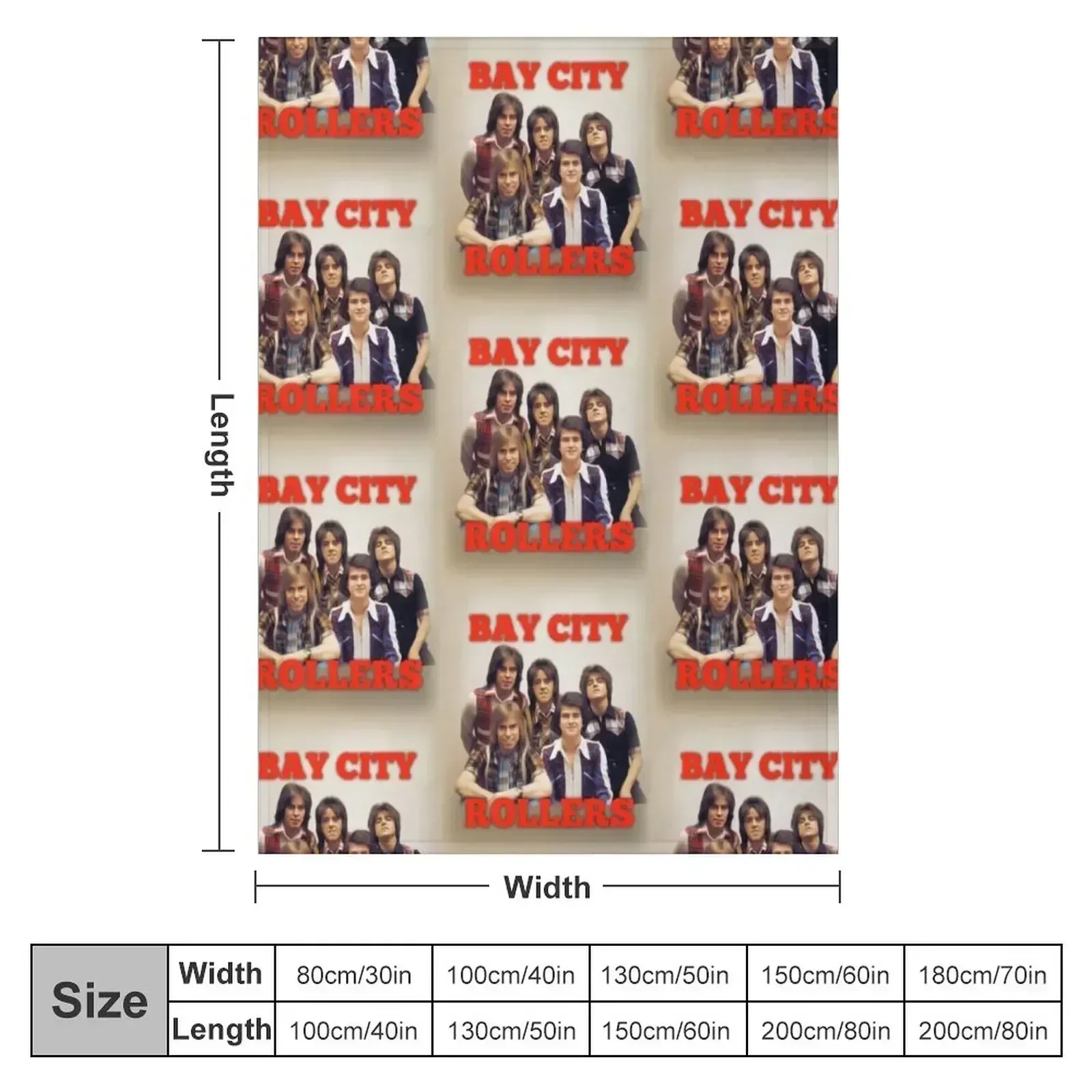 Bay City Rollers, Music Legends Throw Blanket Extra Large Throw Custom Soft Plaid Camping Stuffeds Heavy Blankets