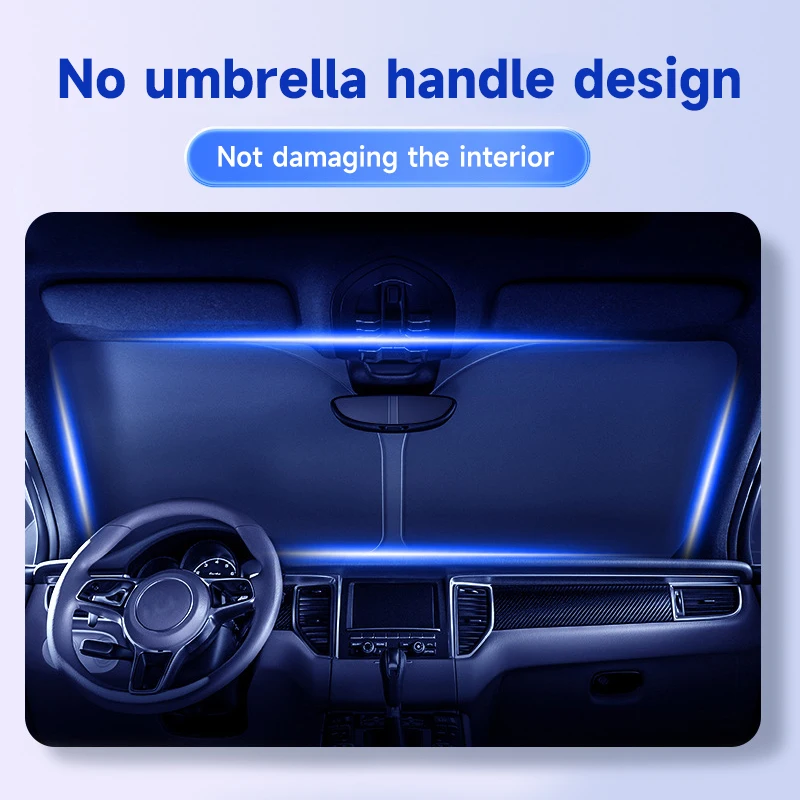 Car Sunshade Sun Protection Heat Insulation Front Windshield Sunshade Car Products Sunshade Umbrella Styling Accessories