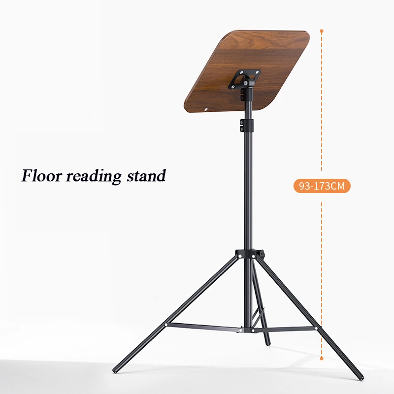 Universal Floor Music Stand Multifunctional Adjustable Lift Folding Reading Stand with Large Triangular Support Base