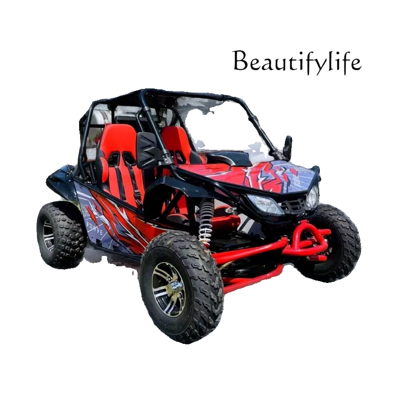 

Premium version four-wheel off-road kart fuel version parent-child gasoline electric beach motorcycle