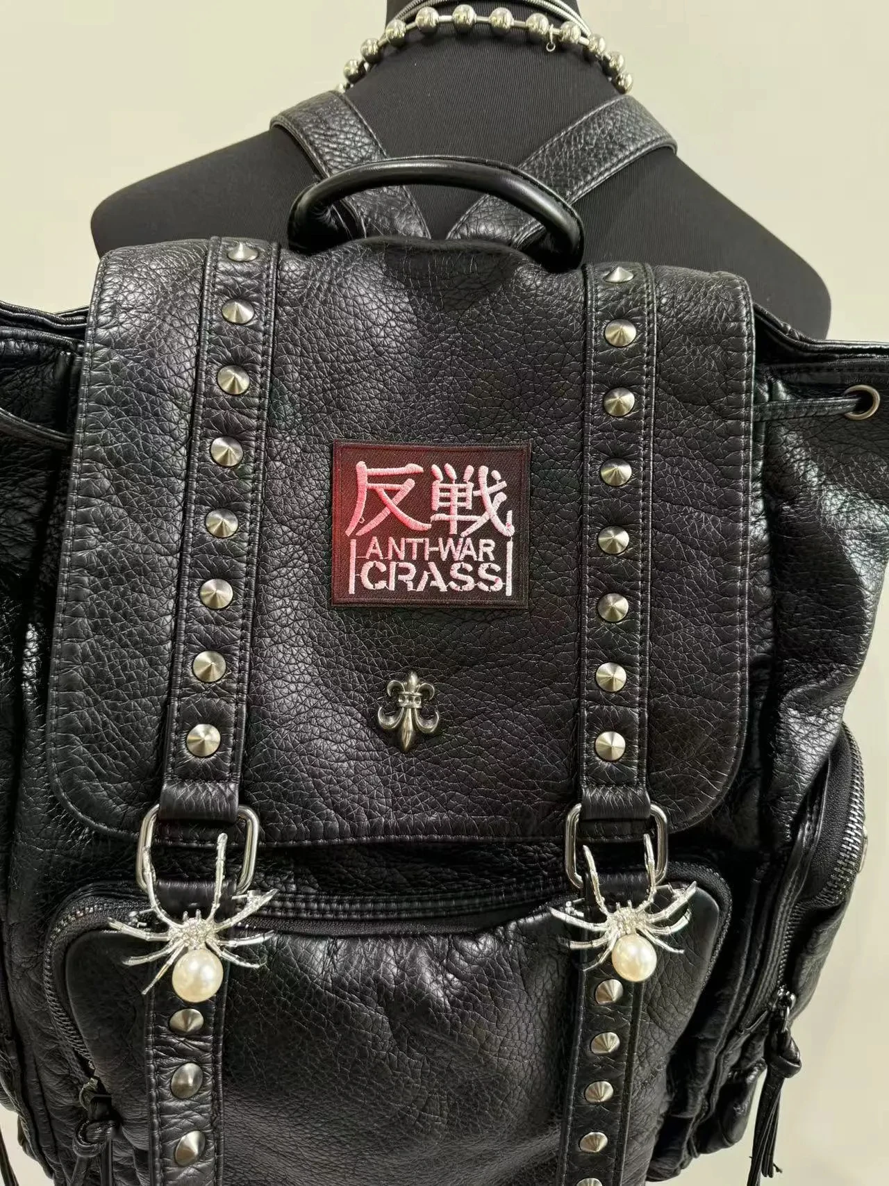 

Школьная сумка большой емкости Y2K, рюкзак на веревке, женский модный кожаный мужской рюкзак, женские дорожные рюкзаки