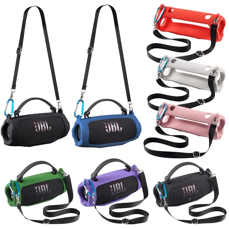 La más nueva funda de silicona para altavoz JBL Charge 6, funda protectora suave portátil para Altavoz Bluetooth resistente al agua JBL Charge6