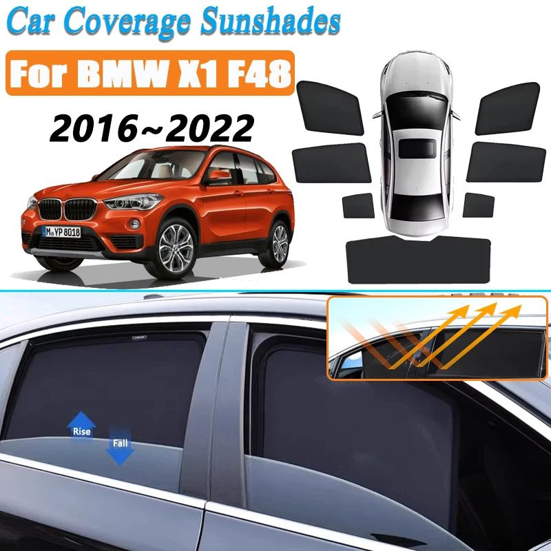 

Подходит для BMW X1 F48 аксессуары 2016 2017 ~ 2022 магнитные автомобильные солнцезащитные козырьки щит лобовое стекло занавеска боковое окно солнцезащитные козырьки солнцезащитный крем
