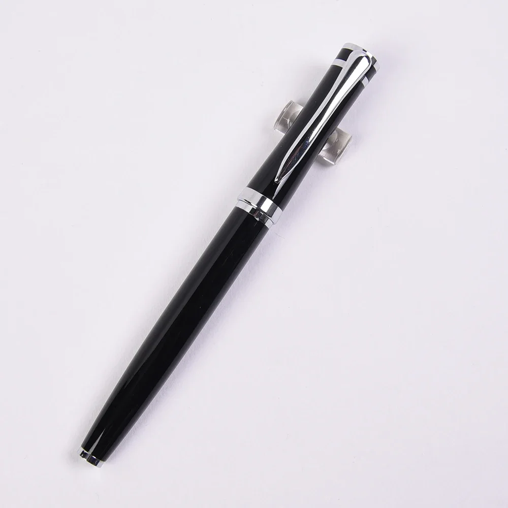 Good Writing Metal Rollerball Pen with Silver Clip 0.5mm Black Ink Sign Pens Businss Office Product School Supplies