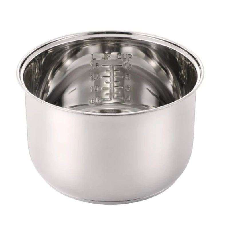 1.6L 1.8L 316 Stainless Steel Inner Pot for Rice Cooker, Universal Replacement with 0 Coating