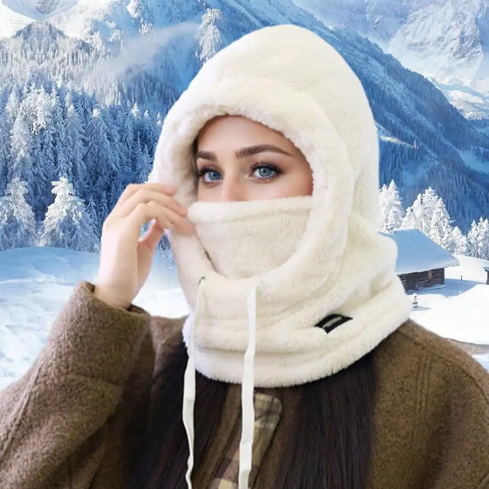 

Зимняя лыжная маска шерпа унисекс — флис/полиэстер, ветрозащитная, теплая на всю голову/шей, легкая, можно стирать в руках