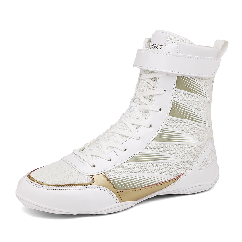 Unisex Professional Boxing Wrestling Shoes, Wear-Resistant Anti-Slip Sole Ankle Protection Lightweight Trainers For Gym Fighting