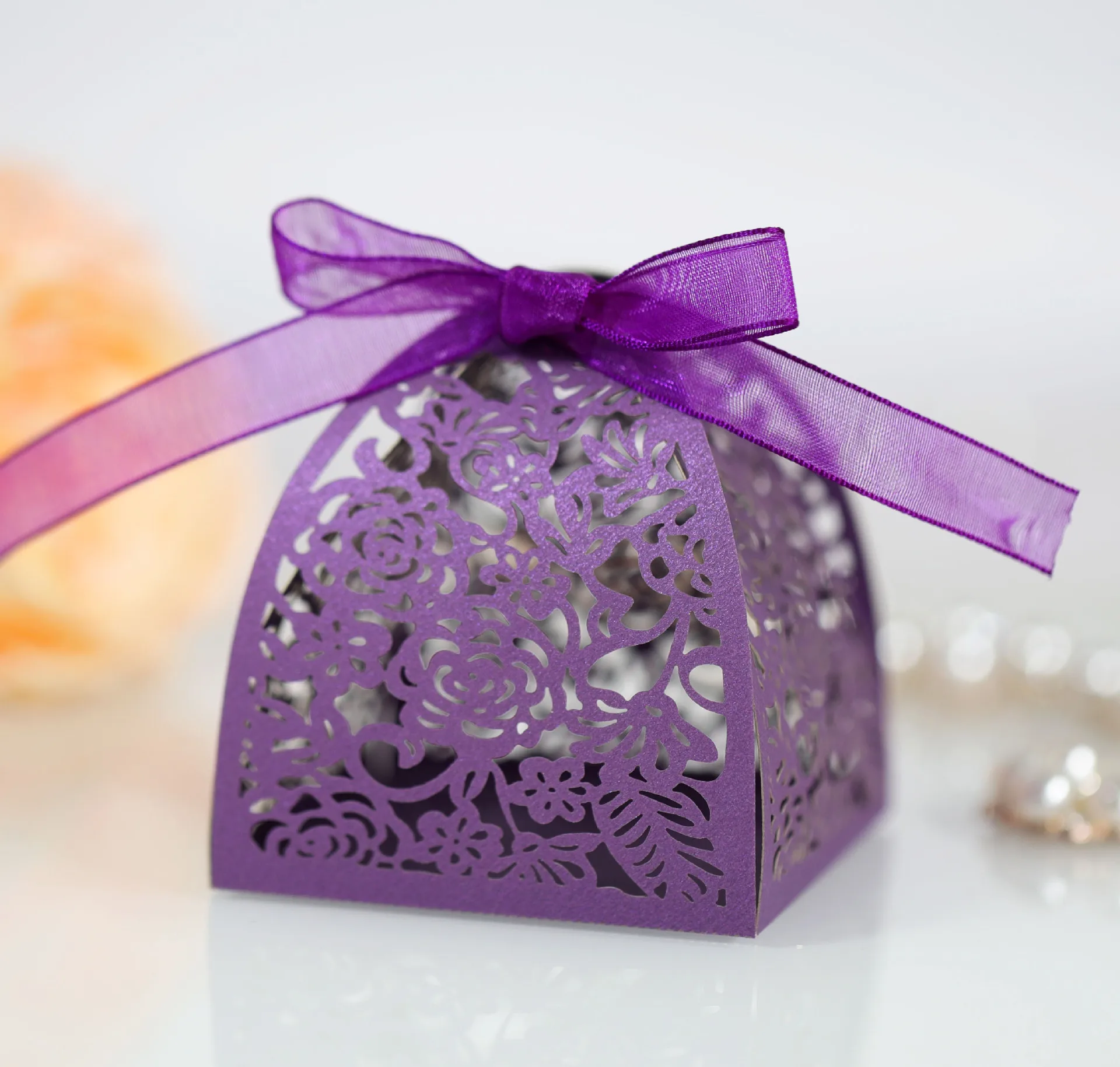 25/50/100 Stück Laser Hollow Cut Hochzeit Süßigkeiten Boxen mit Dankeschön Tag Valentinstag Geschenk Schokolade Verpackung Box Party Gefälligkeiten – Detail 30