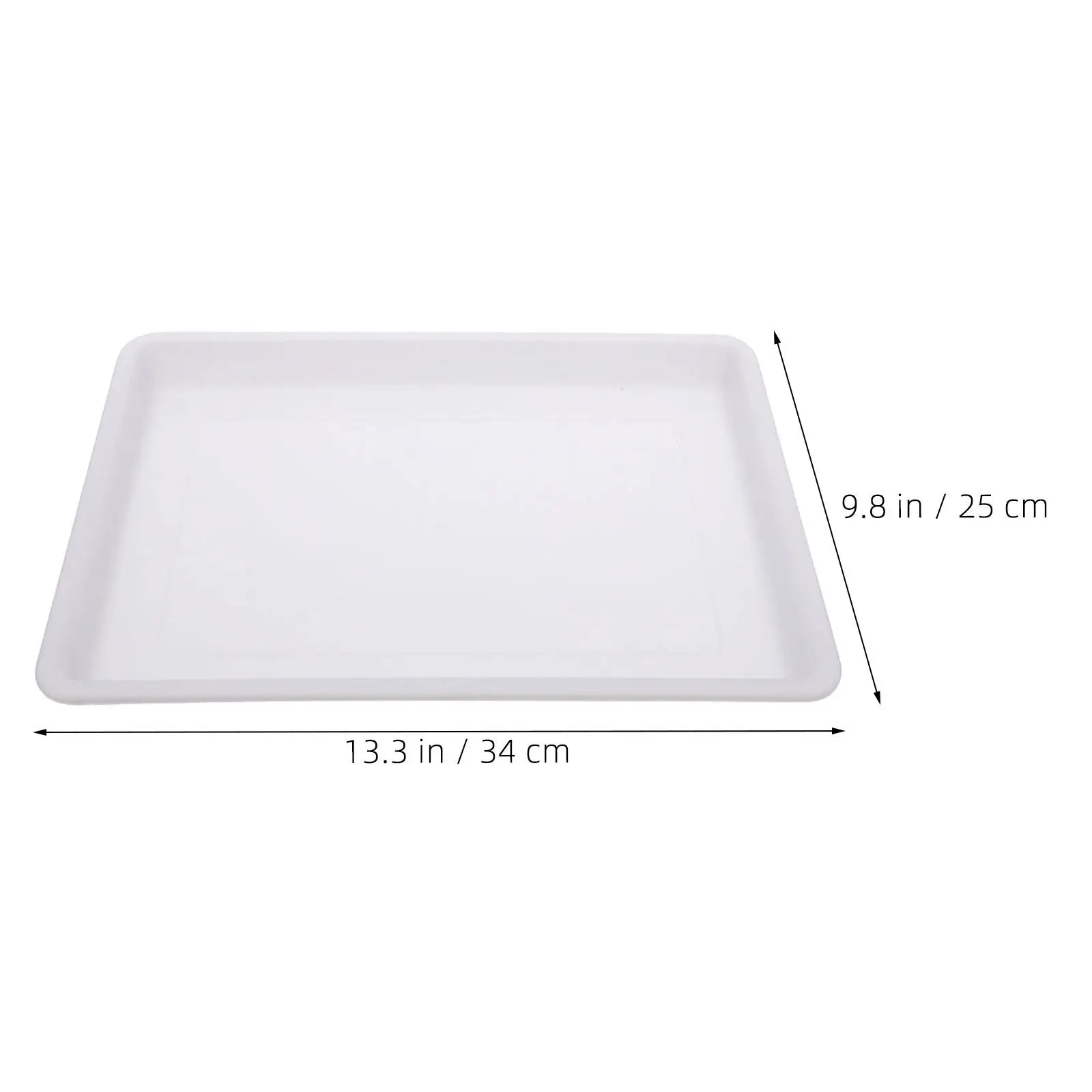 2Pcs Water Marbling Paint Tray Rectangular Artist Palette Stable Anti-Slip Holder for Acrylic Gouache Watercolor Painting