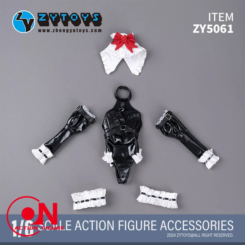 In Stock ZYTOYS ZY5061 1/6 Scale Gothic Loli Maid Outfit Clothes Model Fit 12'' TBL S20A S21B Soldier Action Figure Body Dolls