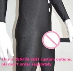 2-009 Personaliza la opción del traje Zentai Ly Spandex con funda para pene