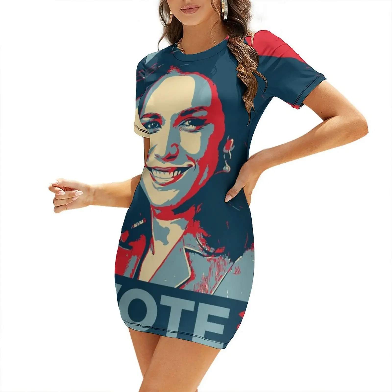 

Vote Tulsi Short-Sleeved Dress luxury women's party dress evening prom dresses for women 2026 luxury designer party