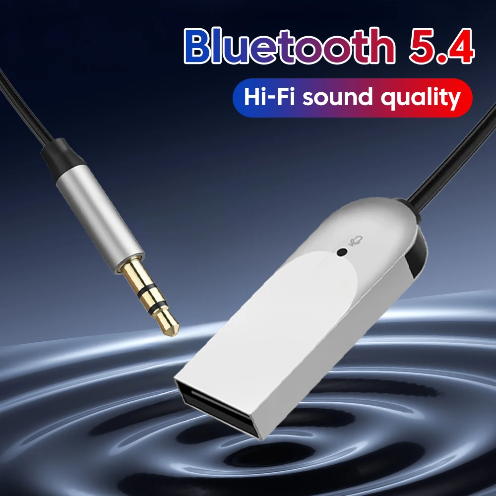 USB بلوتوث 5.4 استقبال Aux بلوتوث محول للسيارة 3.5 مللي متر جاك المتكلم السيارات Handfree سيارة الصوت جهاز إرسال للموسيقى