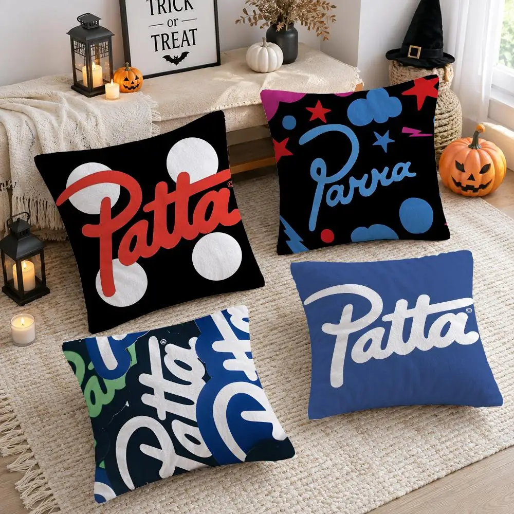 New Styles HOT SALE P-Patta Cushion Cover Plush Decorative Pillow Case With Hidden Zipper Cutecore Room Decor For Home