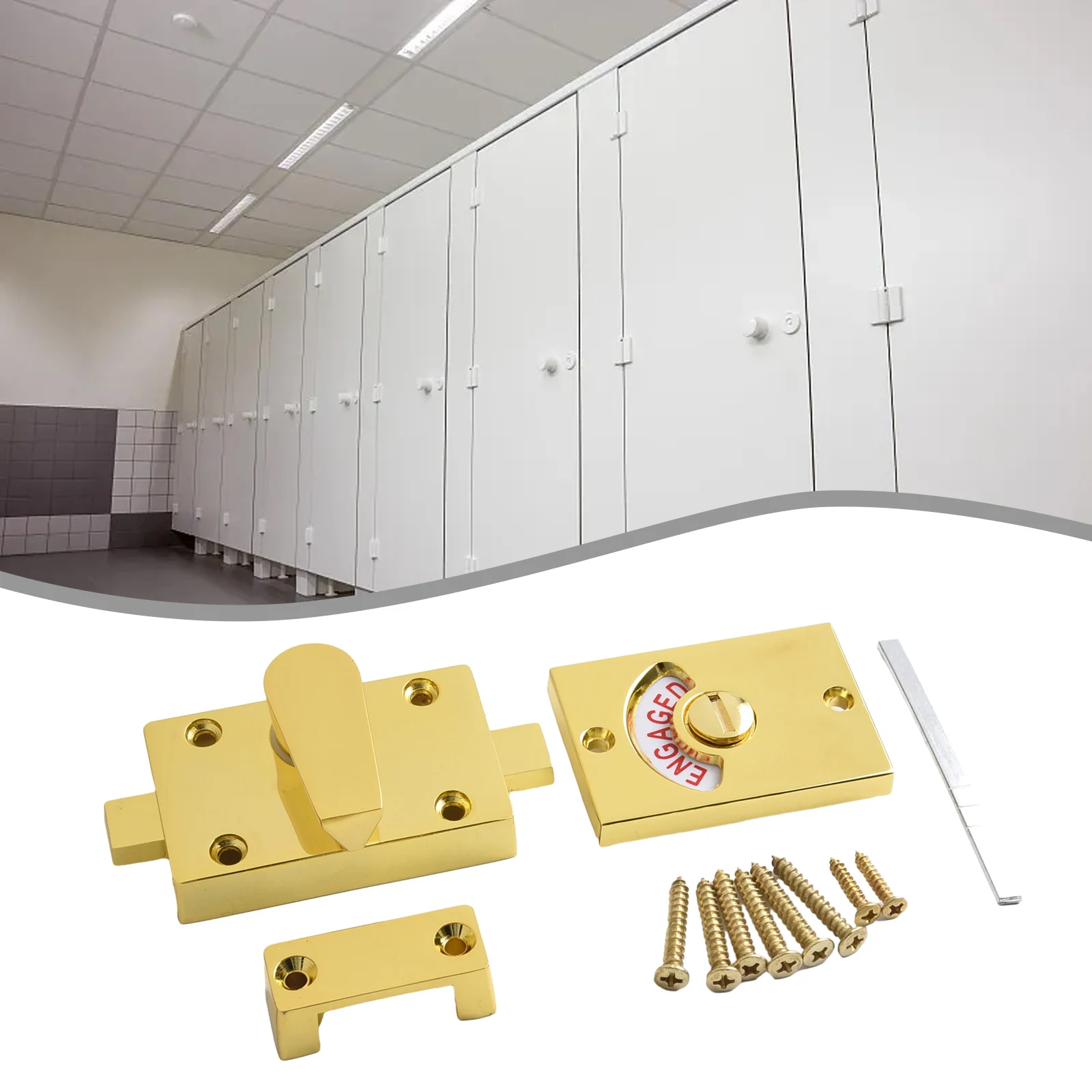 

Замок-замок для индикатора ванной комнаты со светодиодными знаками для свободного помола, замок конфиденциальности из цинкового сплава для туалета, душа и дверей туалета