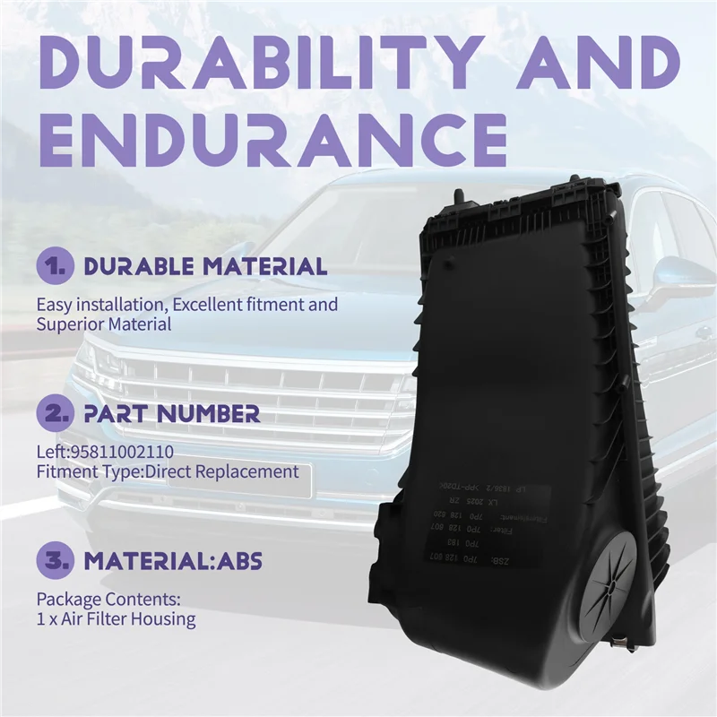 Top!-For Cayenne 2011- 2018 Replacement Car Air Filter Housing Part Numbers 95811002210& 95811002110