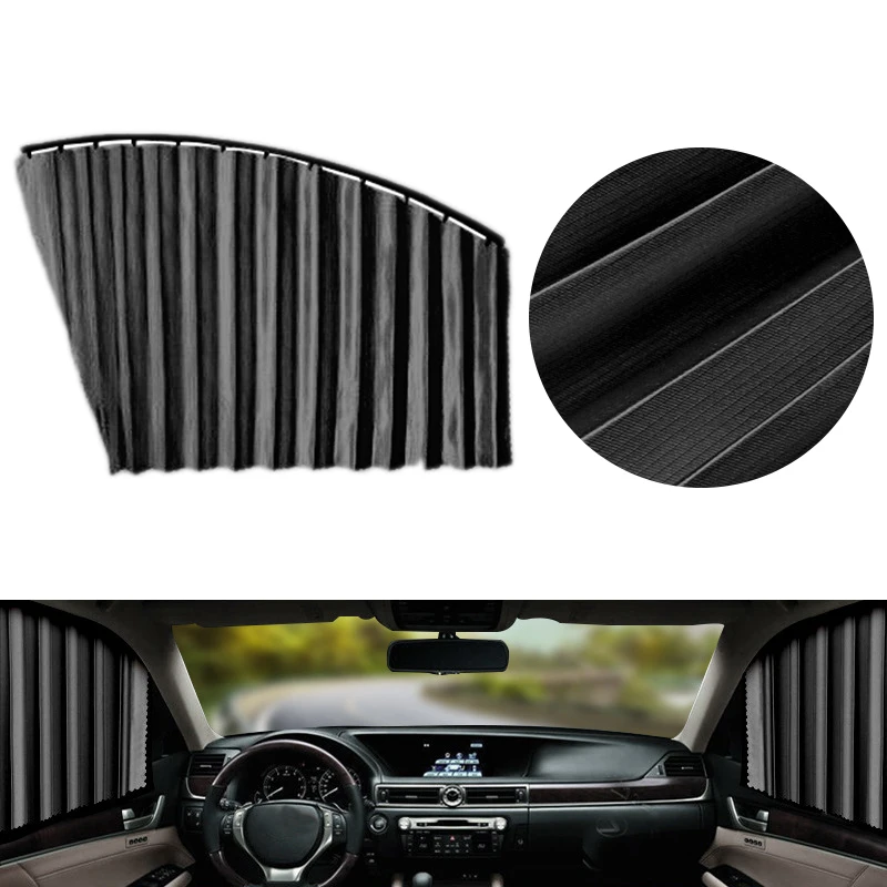 4Pcs/Set Universal Car Window Sun Shade Curtain Magnetic Sun