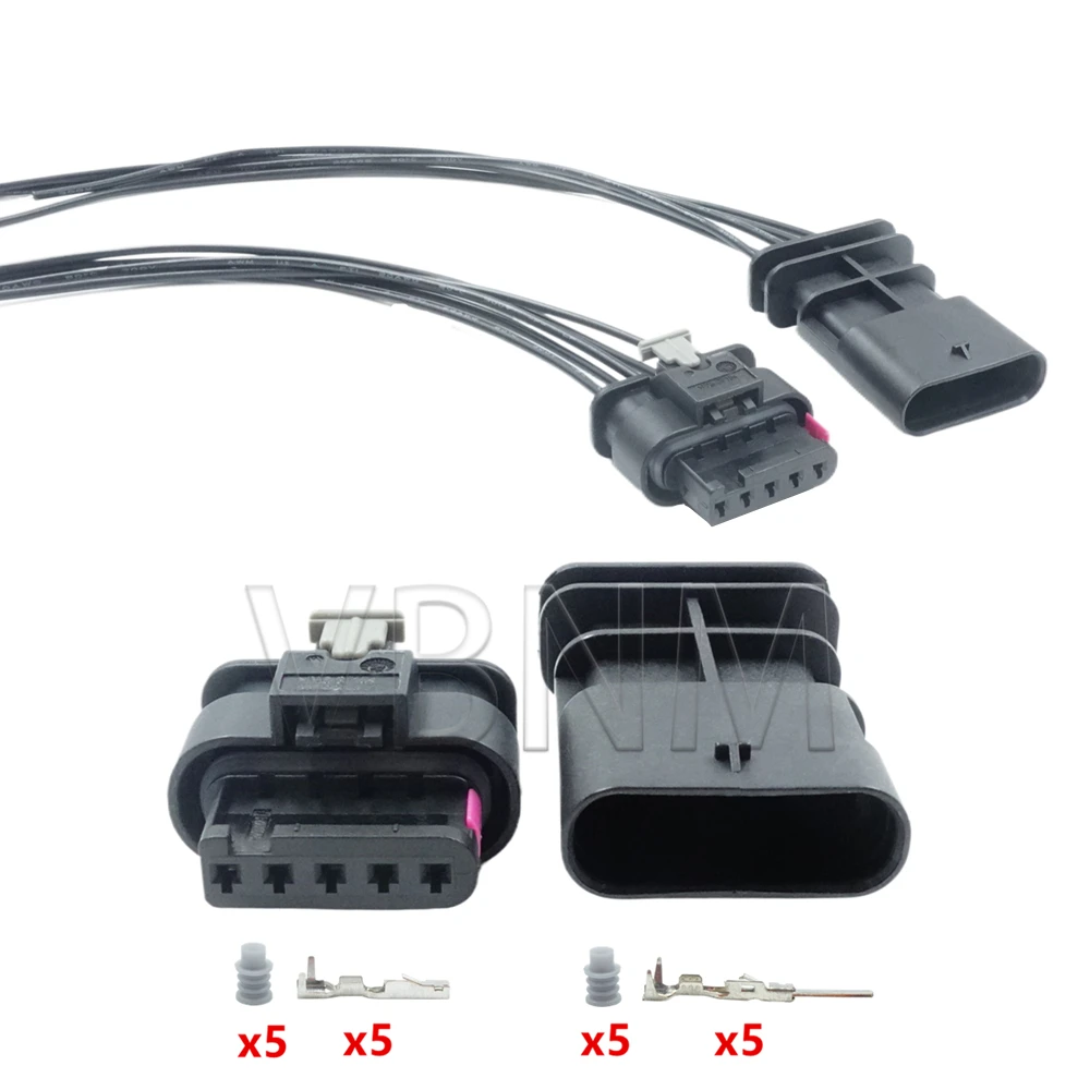 

5-контактный 1-1718806-1 4F0 973 705 2141520 автомобильный электрический разъем водонепроницаемый датчик расхода воздуха для VW Audi