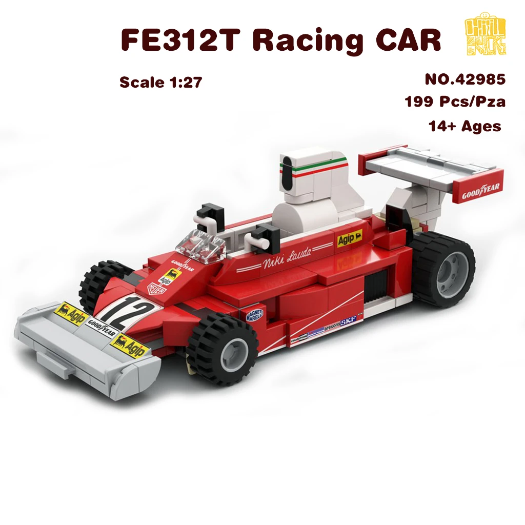 MOC-42985 FE312T Racing CAR Scale 1:27 Model With PDF Drawings Building Blocks Bricks Kids DIY Toys Birthday Christmas Gifts