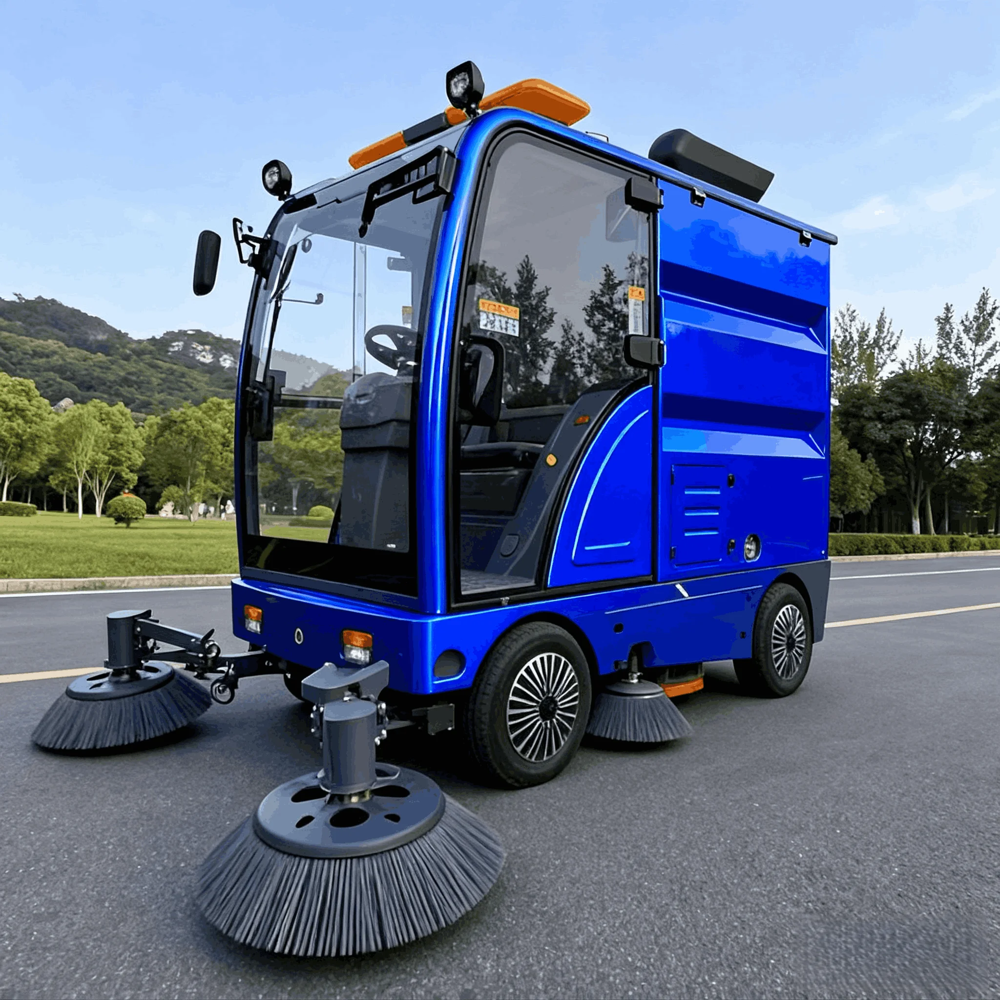 YG Customized Quality Street Sweeping Truck Road Washing Vehicle Road Sweeper China New Brand ConTour CTO X7 Metal Rust Resistan