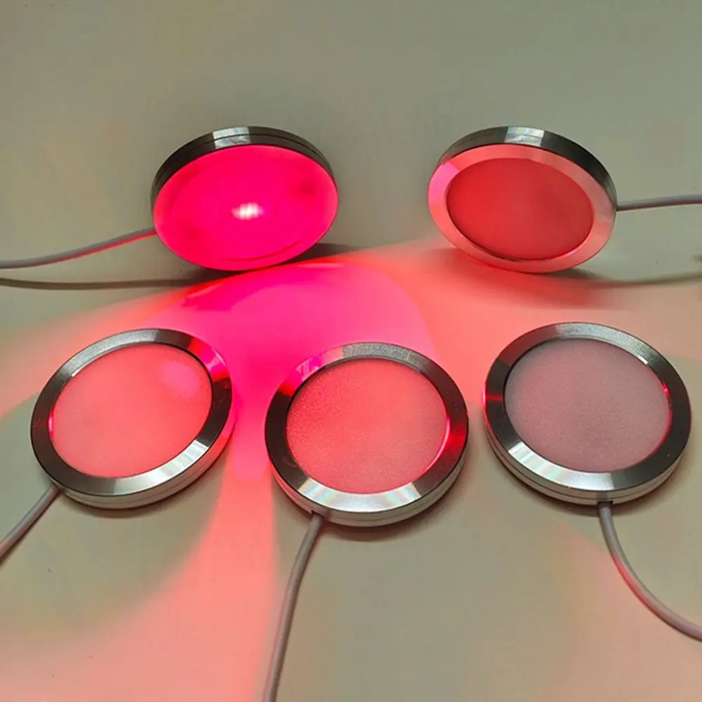 RGB Color Adjustable USB Circular Lamp DIY 5V Ultra-thin LED Light Energy-Efficient with Remote Control Aluminum Alloy Lamp