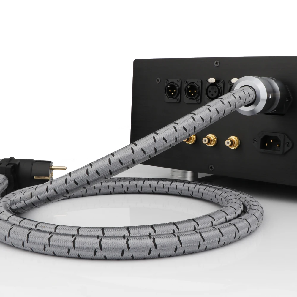 JP Krell HIFi สายไฟ CRYO-156 EU สายไฟ AC สายไฟ SCHUKO Audio CD เครื่องขยายเสียง AMP มุม EU Plug สายไฟ