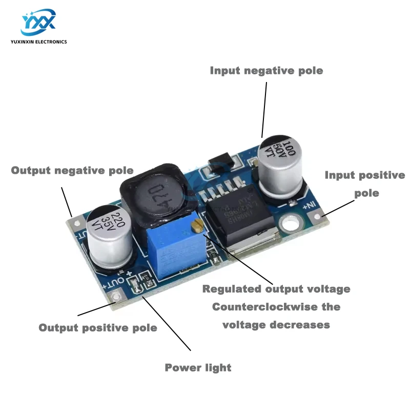 1/3/5/10 قطعة LM2596 قابل للتعديل تيار مستمر إلى تيار مستمر تنحى محول فرق الجهد وحدة 3.0-40 فولت إلى 1.5-35 فولت امدادات الطاقة الجهد المنظم DIY بها بنفسك
