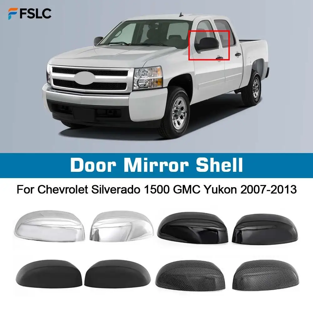 

⭐Genuine⭐ Protective Cover Door Mirror Shell For Chevrolet Silverado 1500 GMC Yukon 2007-2013 Car Rearview Accessories