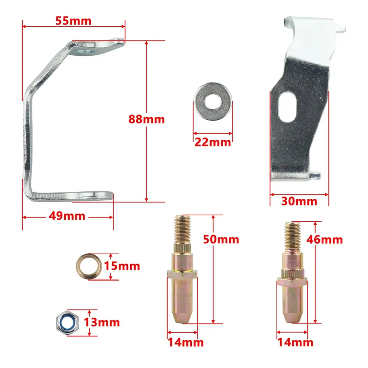#95Y (Metal)Front Left Driver Side Door Hinge Pin and Bushing Kit for Chevy GMC,Automotive Parts & Accessories