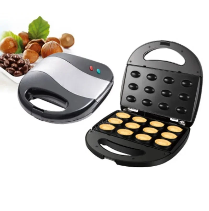 Mini Electric Walnut Cake Maker Automatic Nut Waffle Bread Machine Sandwich Iron Toaster Baking Breakfast Pan Oven