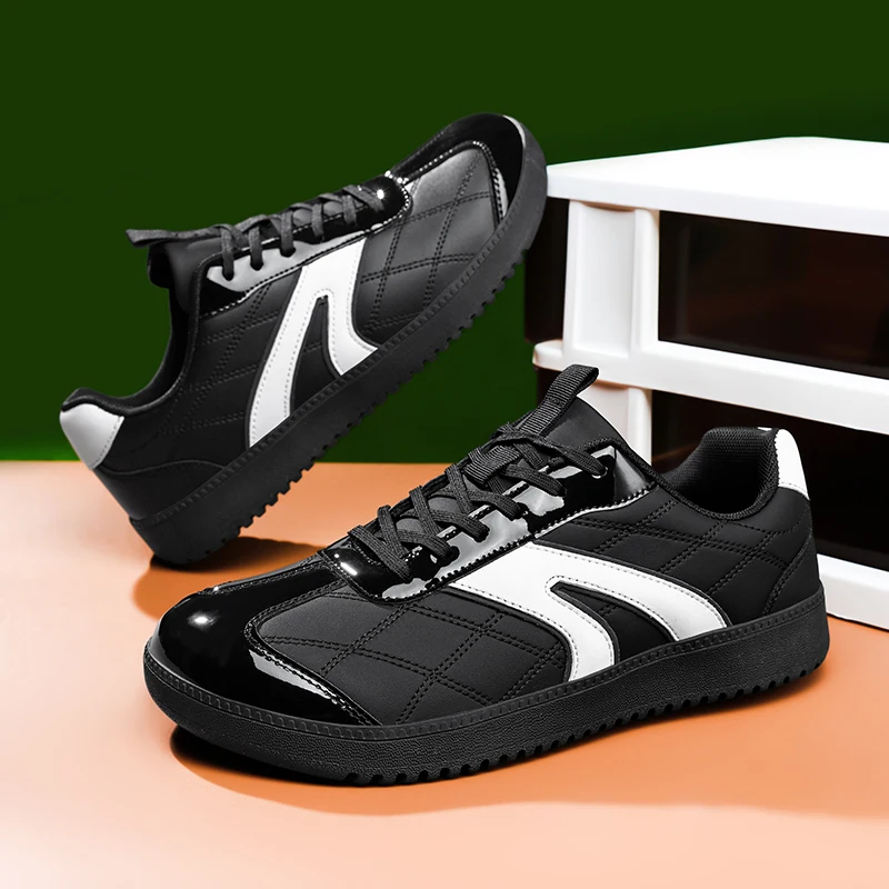 Nuevos zapatos de hombre con puntera ancha, de uso casual, con suela suave, ideales para caminar, tipo zapatillas deportivas, transpirables, con tejido de malla, para usar sin calcetines, disponibles en talla grande 48.