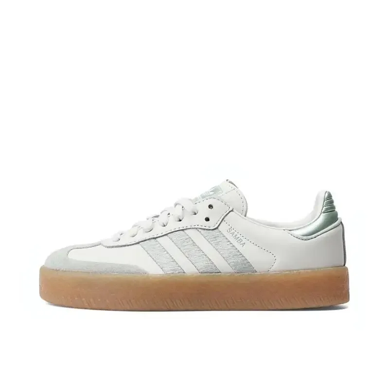 Adidas Originals Samba XLG Men's and Women's Styles Grey T-toe Shoes Board Shoes German Training Shoes