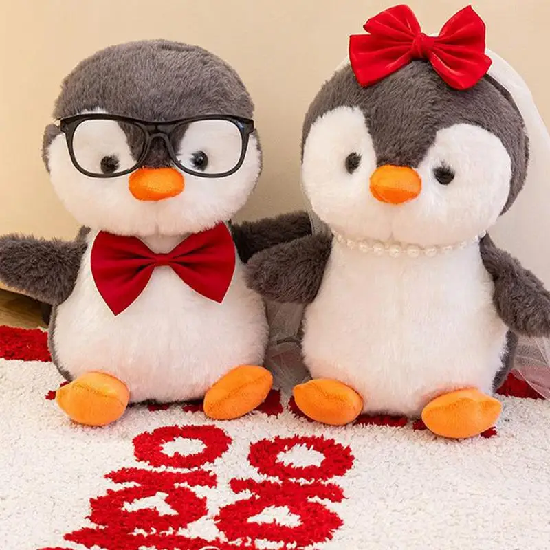 

Penguin Plush Cuddly Doll Set of 2 for Couples Plush Penguin Stuffed Animals Bedtime Doll Toys for Boy Girl Kids Birthday