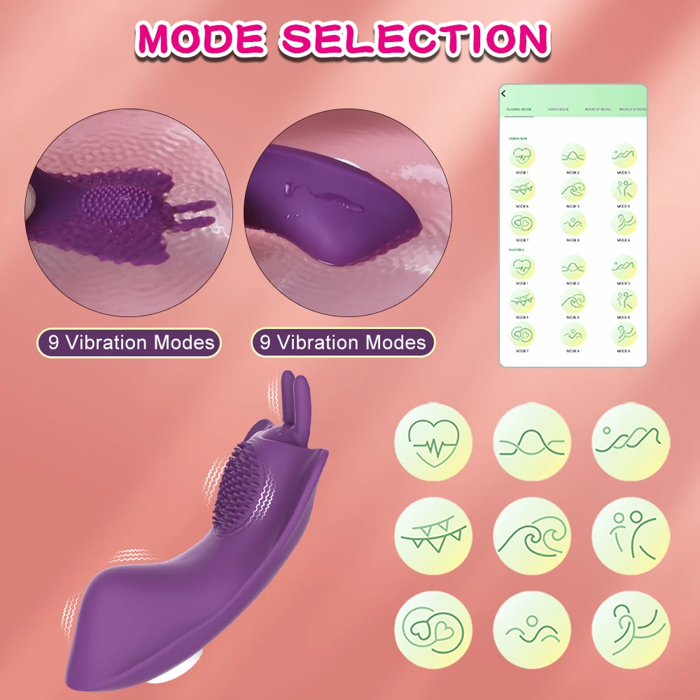 Wireless Clit Vibrator For Women Wearable Butterfly Clitoris Stimulator Silent Vibration Female Sex Toys Adult 18+ Goods Sexshop