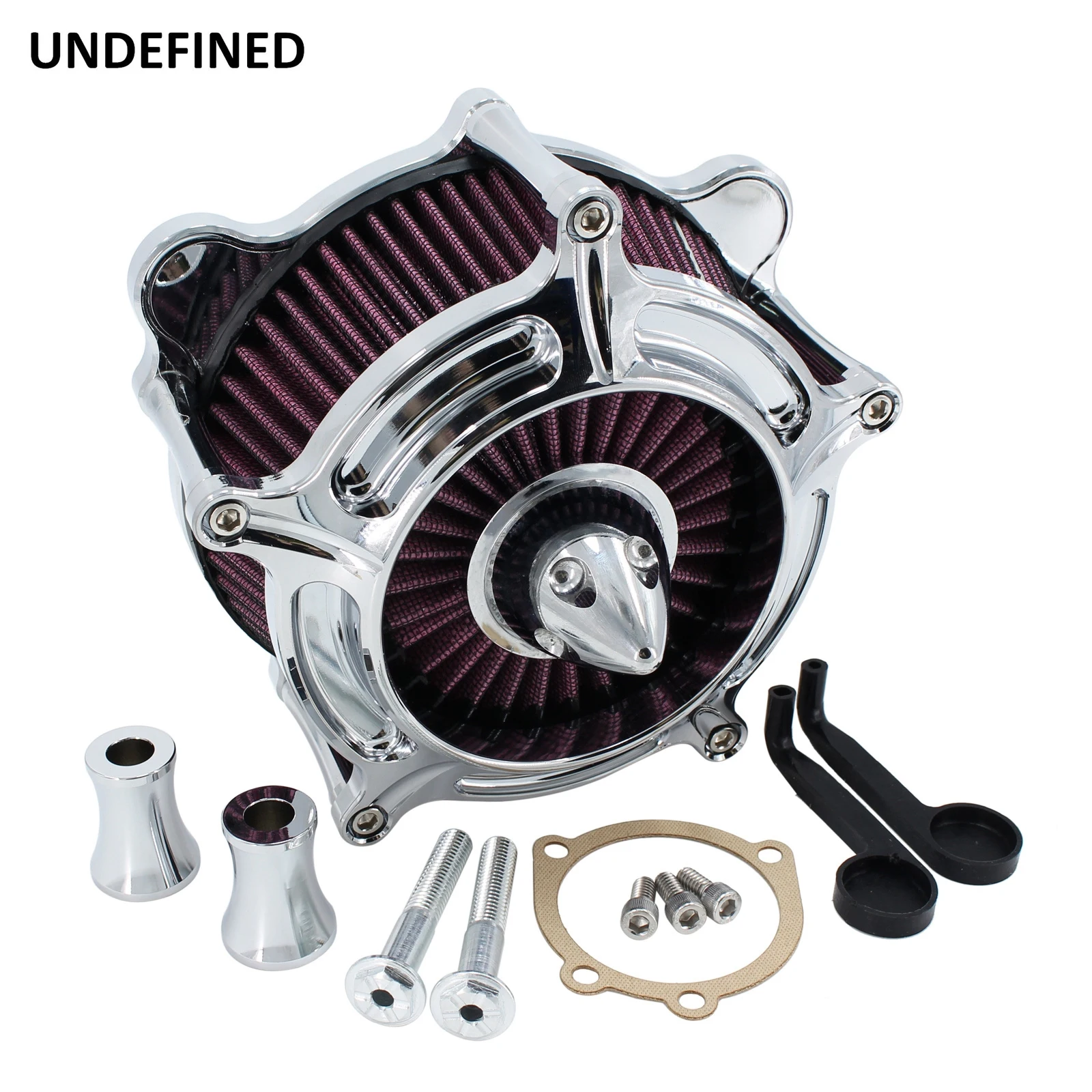 Motorcycle Chrome Air Cleaner Intake Filter Kits For Harley Touring Street Glide Dyna Low Rider Softail Fat Boy Twin Cam EVO