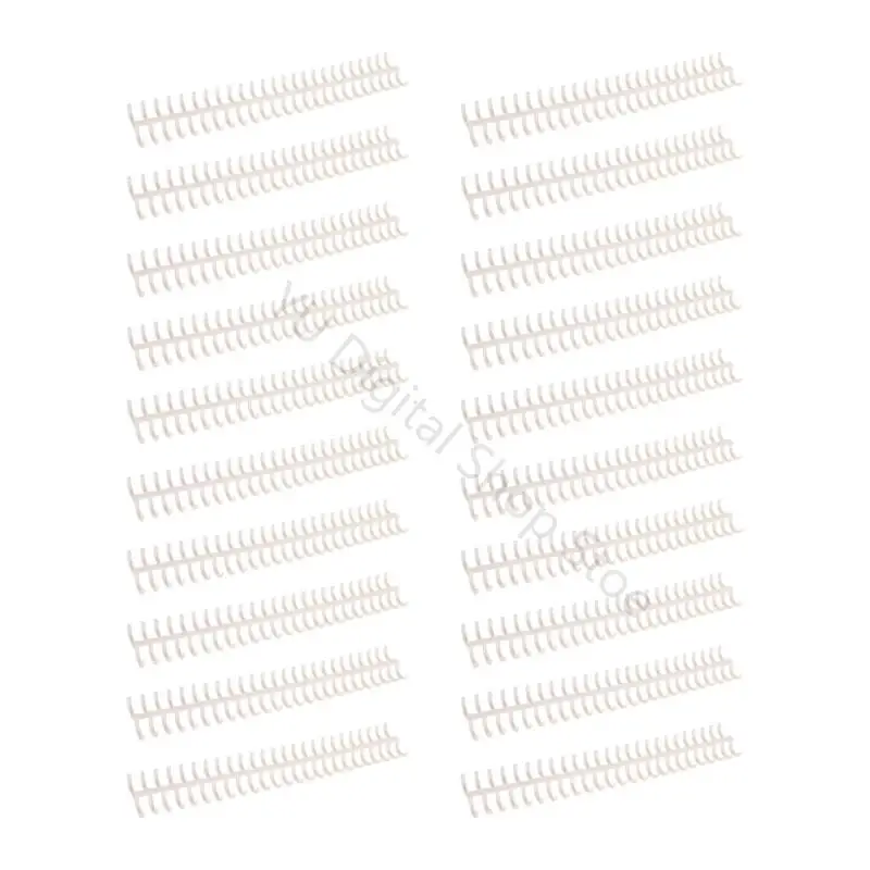 96BA Büro-Binderinge, Kämme, 30 Löcher, 12 mm Kunststoffrücken für die Neuordnung von Seiten – Detail 8