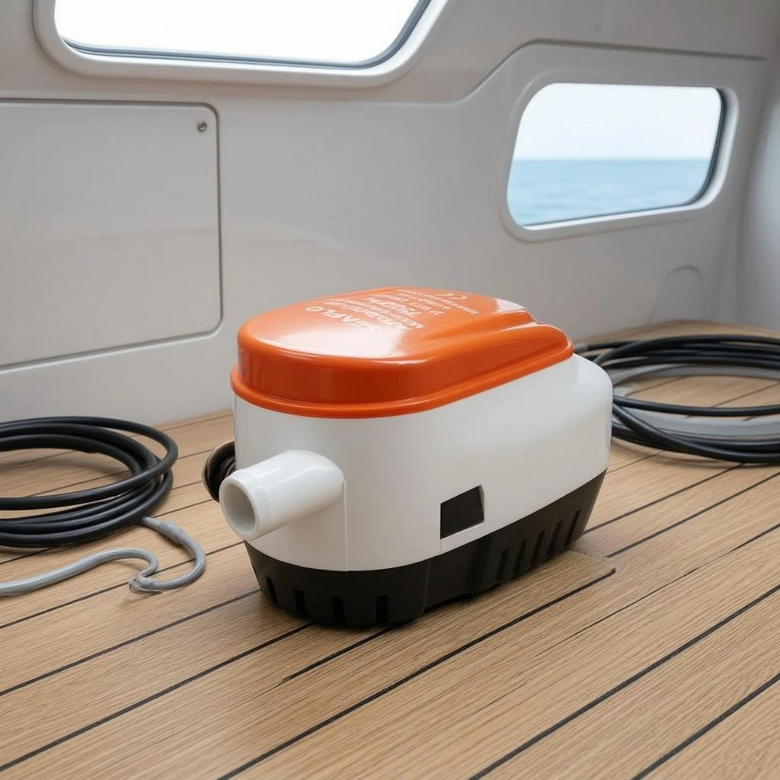 

Automatic Bilge Pump Stainless Steel Shaft DC Bilge Pump Utility Equipment Corrosion-Resistant Slimline for Marine Use