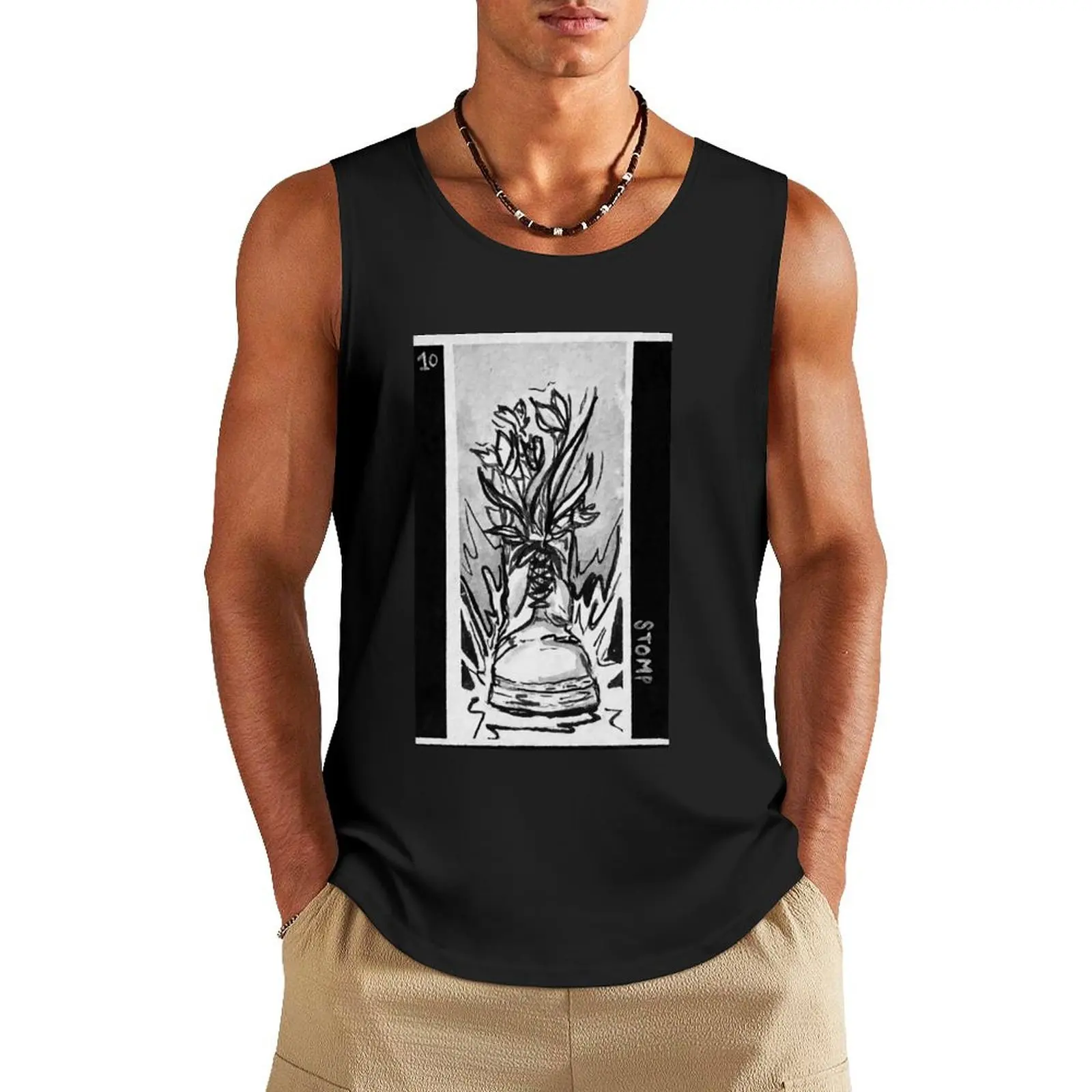 Stomp Tank Top gym Men's t-shirts sleeveless t-shirts for men
