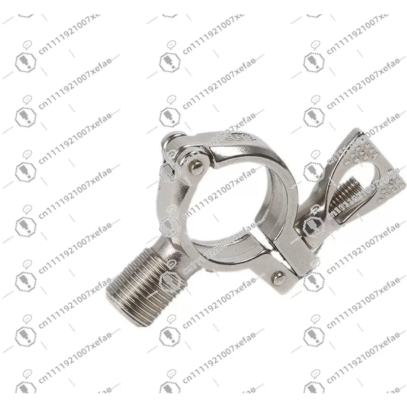 ISO Sanitary Male Tilt Tri-Clamp Fittings SS304 Food Grade 1/2'':4' Tube Clamp Support for Stock