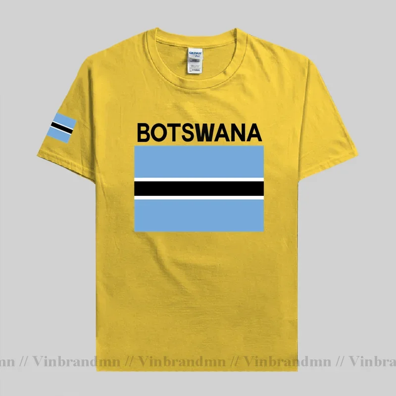 Botswana Batswana Men T shirts Cool Jerseys Nation Tshirt 100% Cotton T-shirt Gyms Clothing Tops Tees Country Sporting Flags BWA